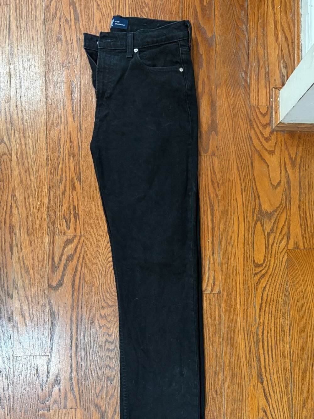 GAP Black Jeans Women's Size 8 Long | Classic Straight Slim Fit | Stretch Denim - Picture 3 of 6